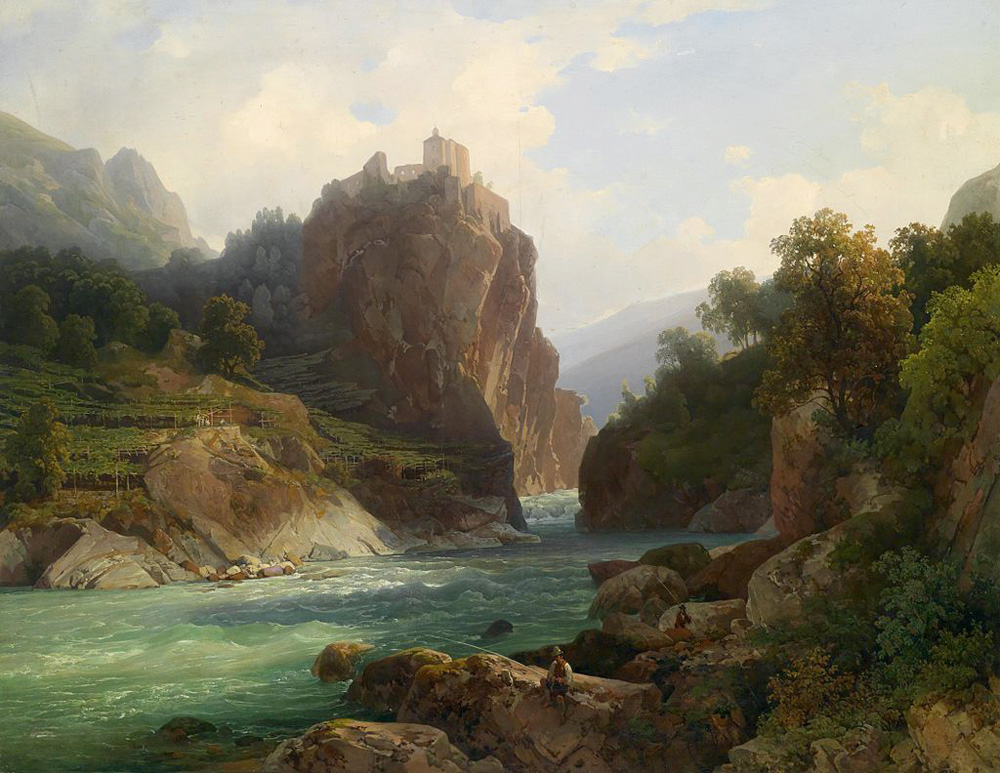 view of the zenoburg near merano